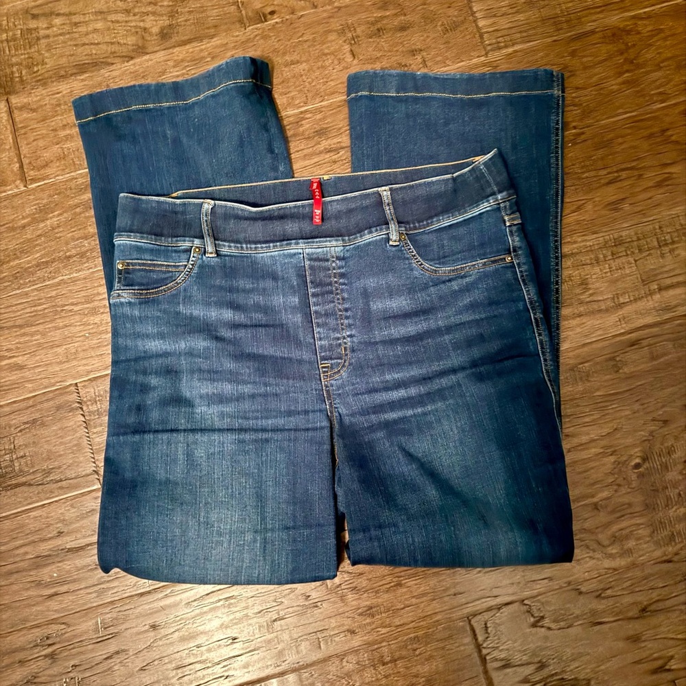 SPANX Dark Blue Flare Jeans 1X